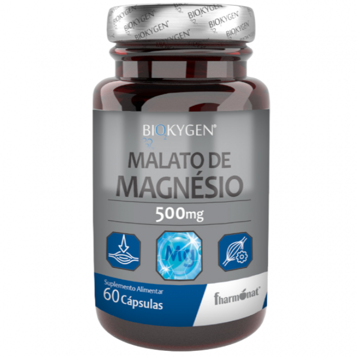 Biokygen Malato de Magnésio 500mg 60 Cápsulas