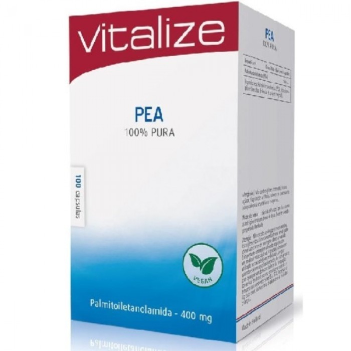 Pea (Palmitoiletanolamida) 100% Pura Vegan 100 Cápsulas
